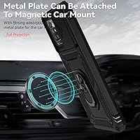 Vista 6 de Funda para Redmi 10 (2021/2022)/Redmi 10 Prime 211211119SG con protector de pantalla de vidrio templado y cubierta para cámara deslizante, soporte