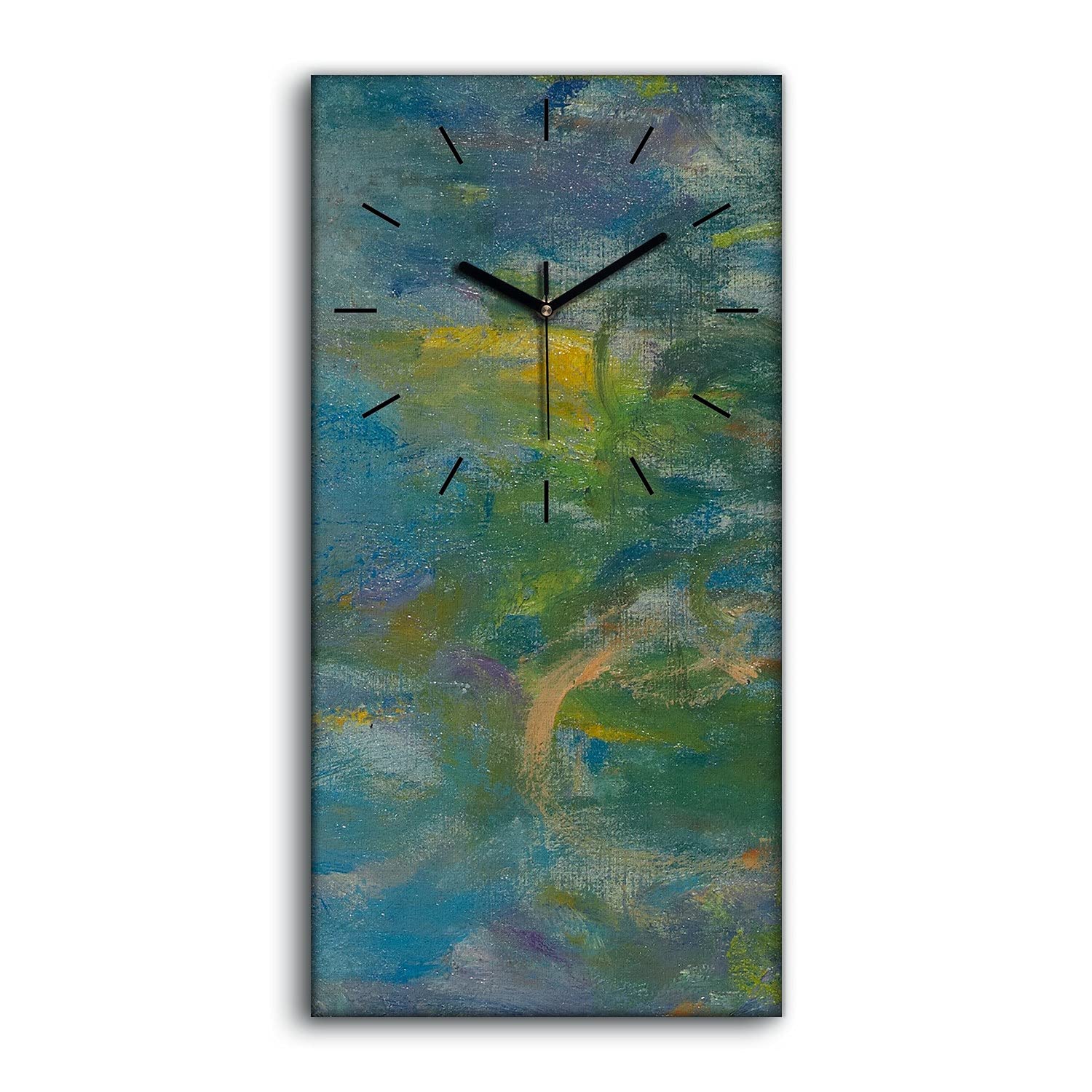 Horloge sur Toile Silencieuse sans Tic-Tac pour Chambre Horloge 30x60cm
