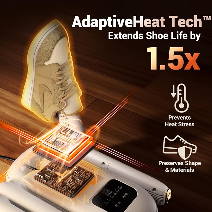 Secador eléctrico para botas y guantes con luz UV y temporizador miniatura 2
