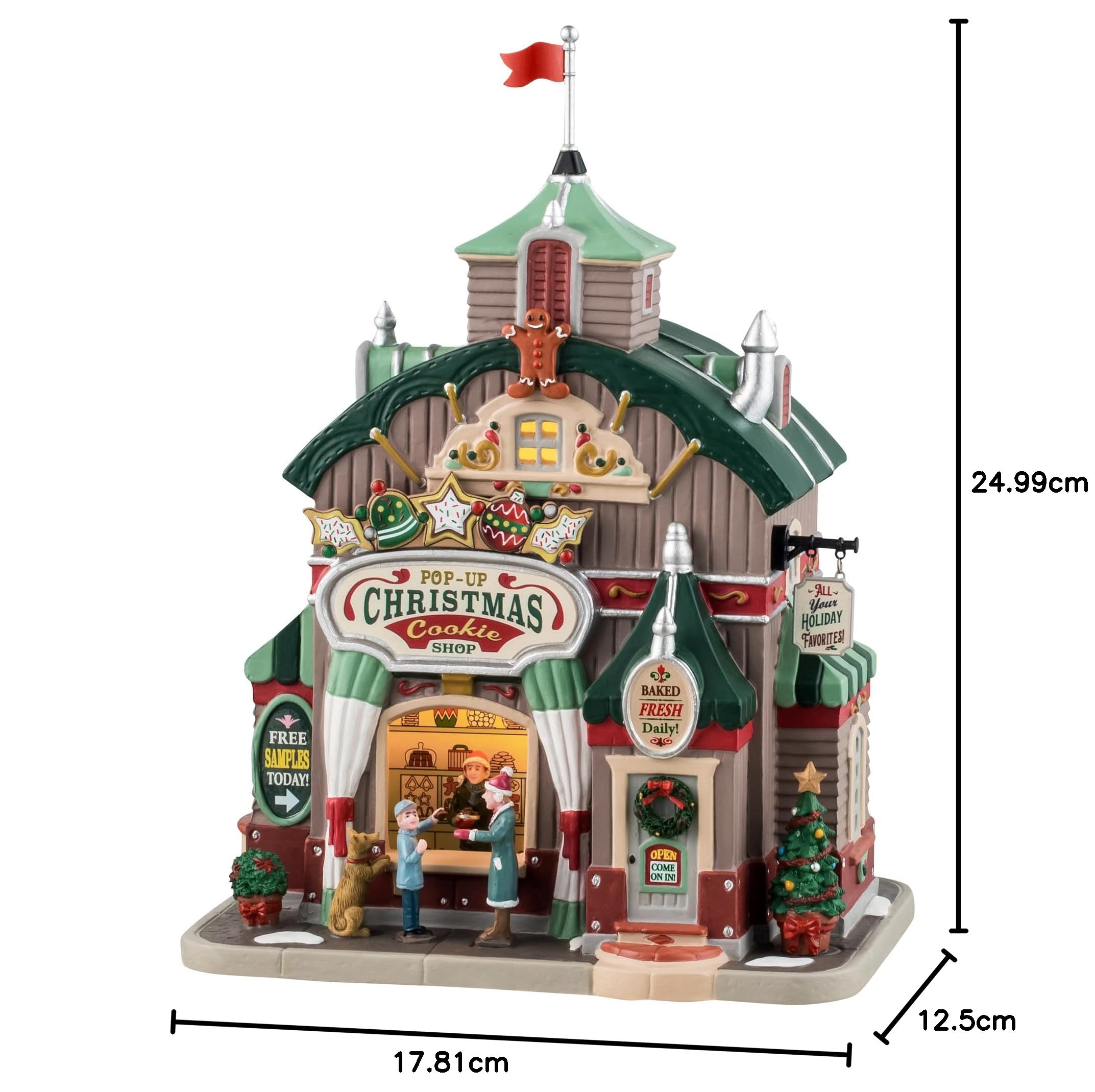 Lemax Pop-Up Christmas Cookie Shop con Luci – Caddington