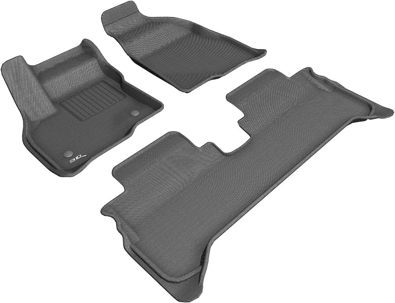 3D MAXpider All-Weather Floor Mats for Chevrolet Bolt EV 2017-2023 Custom Fit Car Floor Liners, Kagu Series (1st & 2nd Row, Gray)