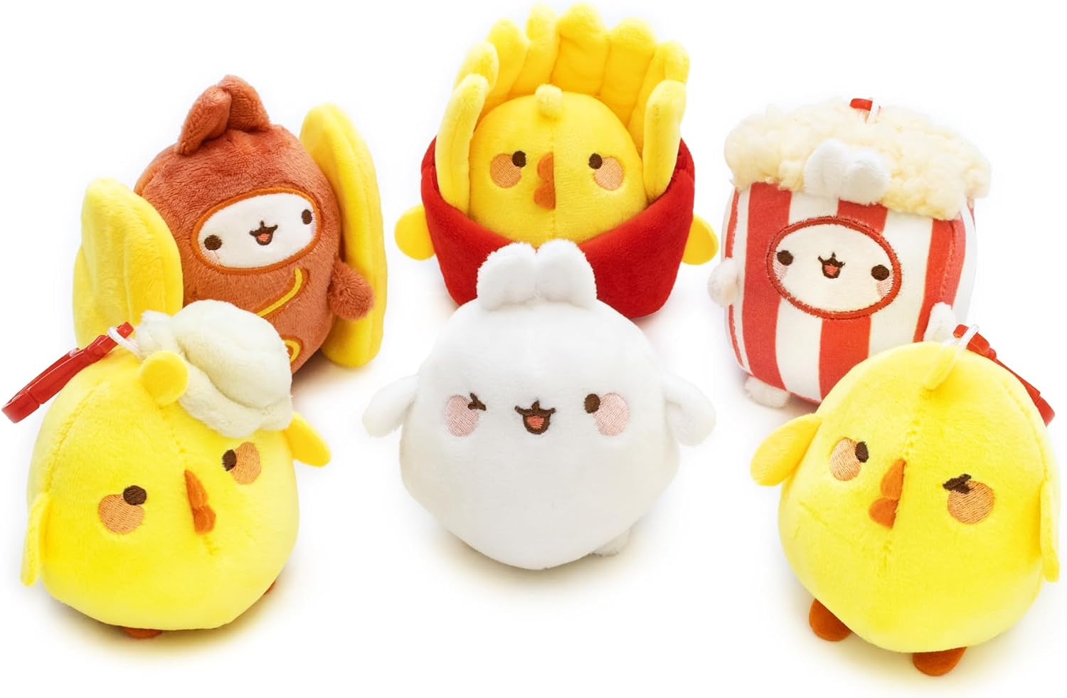 CultureFly Molang Food Costume Plush Clips Blind Bag