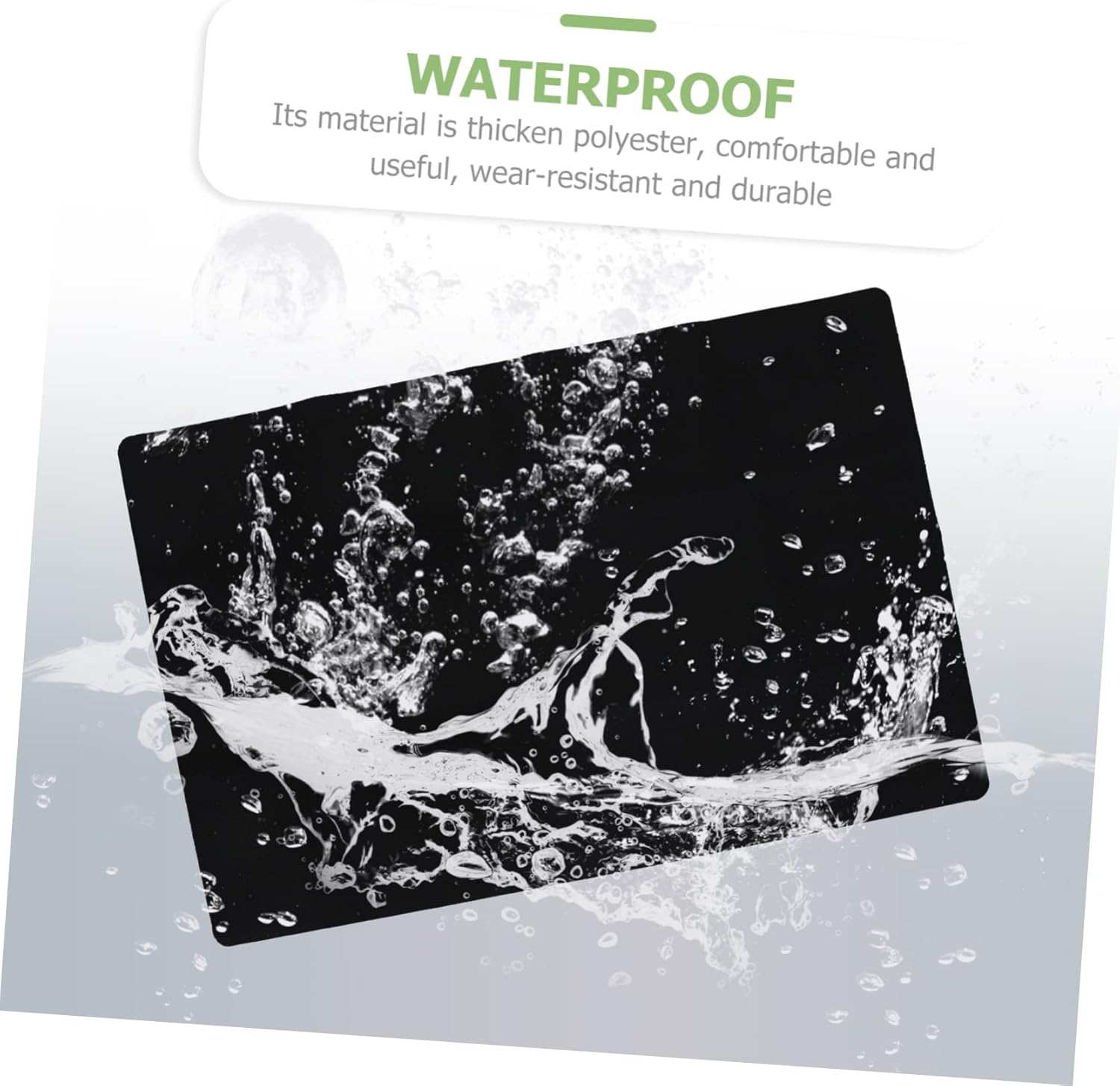 TEHAUX Office Chair Mat Non- Floor Protector for Hardwood Tile Laminate Polyester for Home Office Use Floor