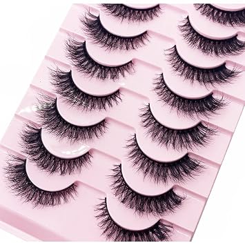New 10 Pairs 3D Mink Lashes False Eyelashes Handmade Wispy Fluffy Long Lashes Natural Eye Makeup Tools Eye Lashes55-10pairs
