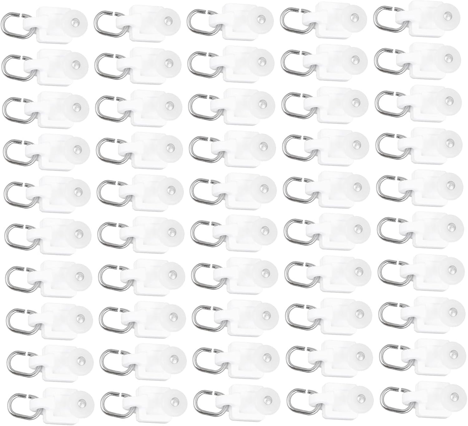 100pcs Slide Rail Hook for Curtains Blackout Curtain Rod Holders Easy Install Home Office Hotel Accessory