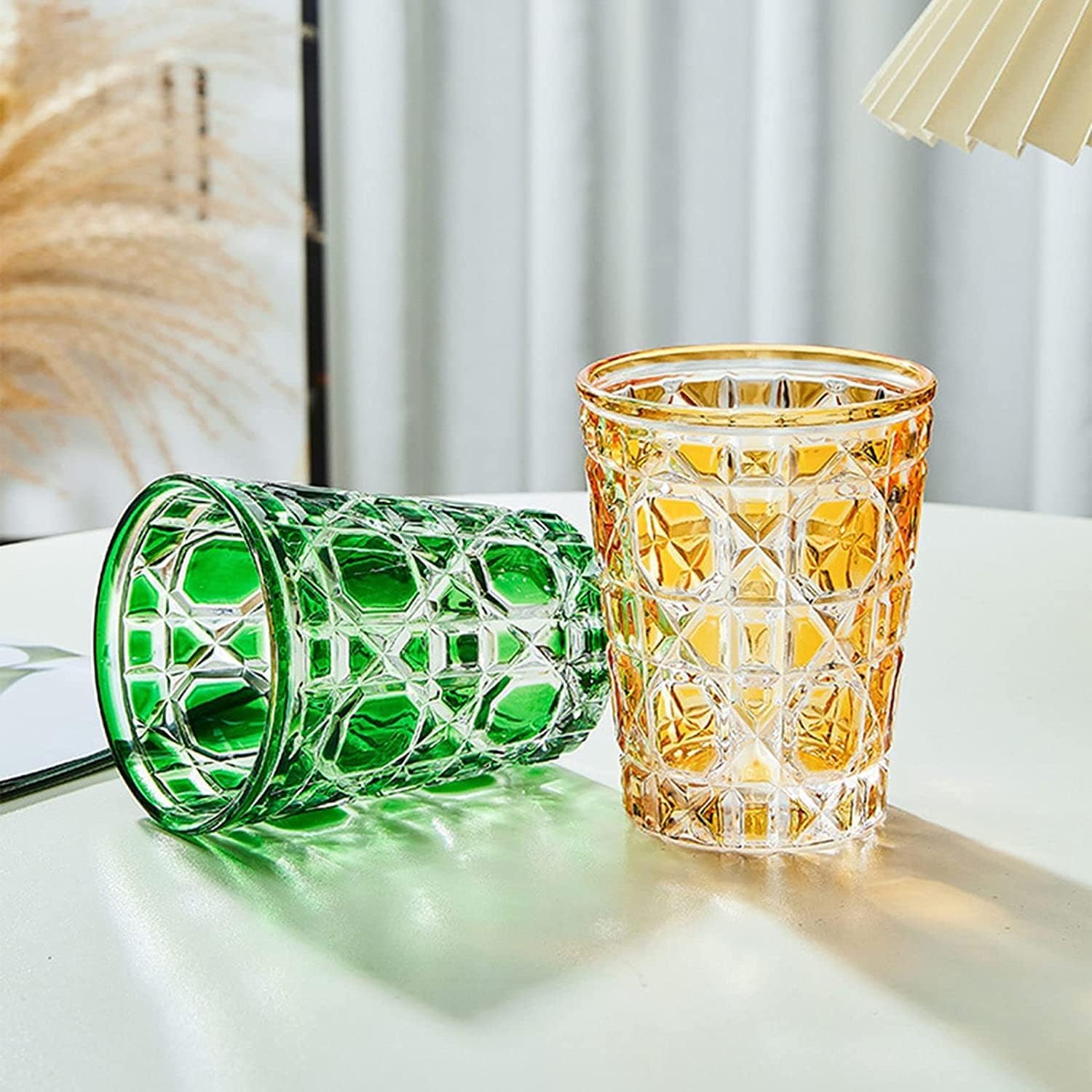 Bicchiere in vetro colorato per uso in bagno per collutorio tazza tazza tazza porta spazzolino da denti