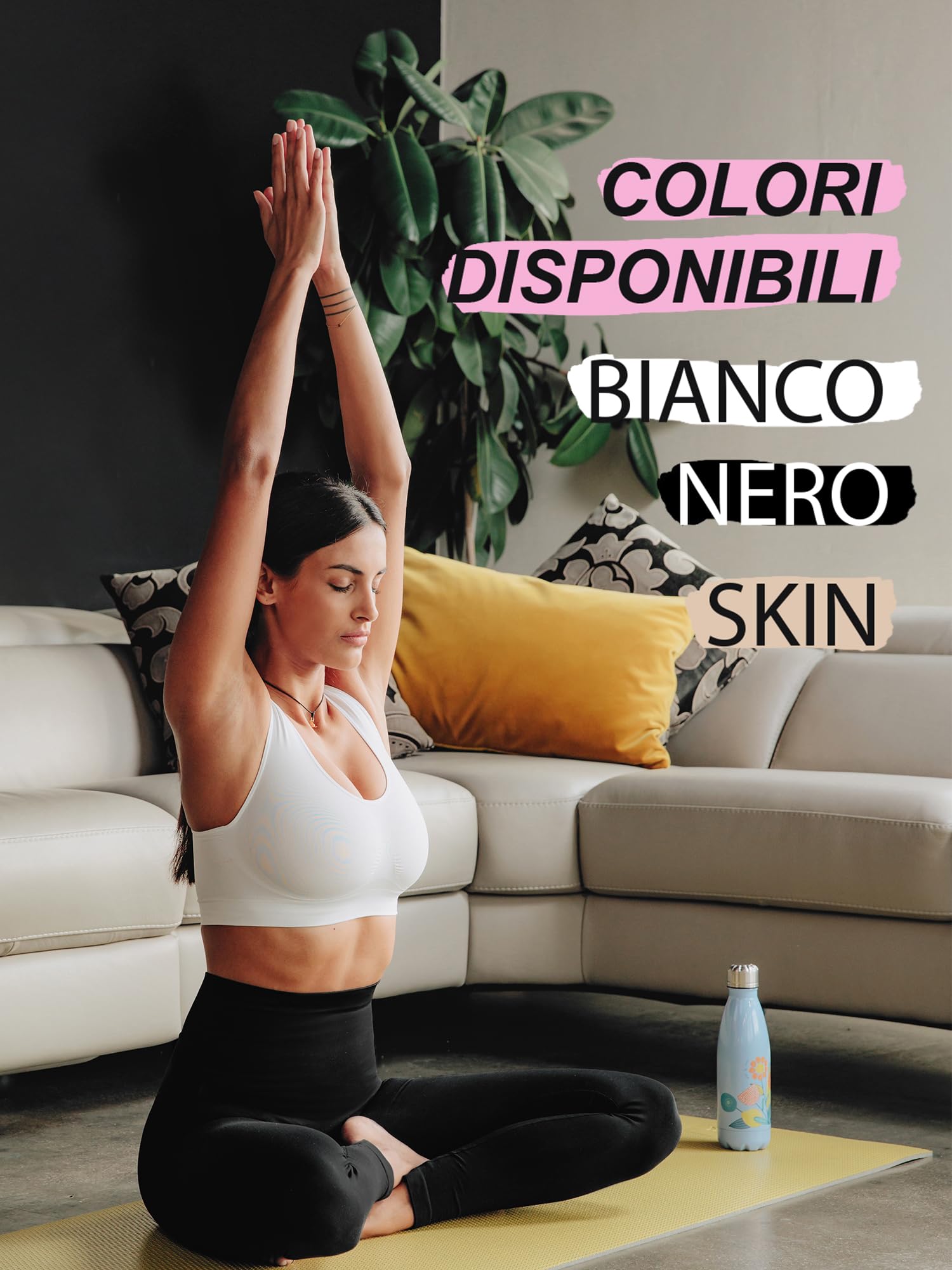 1/3pz Reggiseno Sportivo Modellante Taglio Americano Senza Ferretto Extra-Comfort Art. 110590