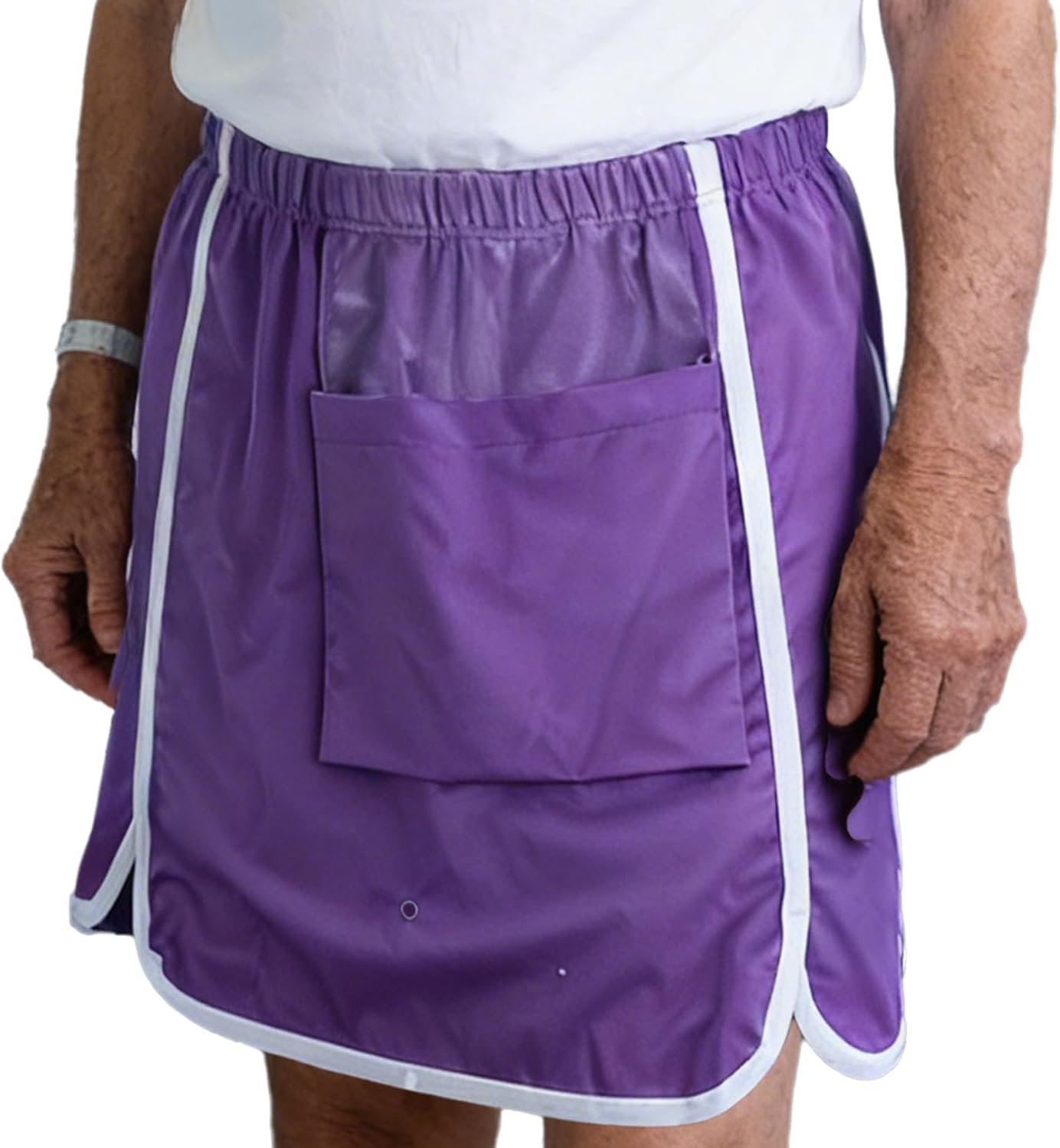 Agoky Unisex Diaper Cover for Men Women Adult Skirt Wearable Incontinence Leak Proof Diaper Apron