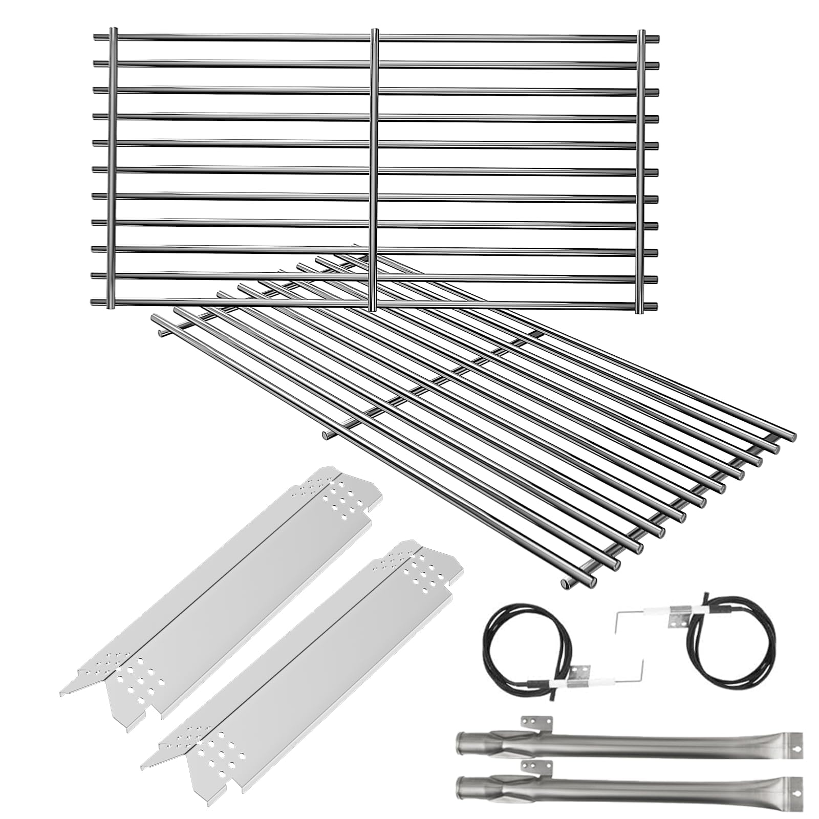 Déflecteur de chaleur et grilles de barbecue en acier inoxydable de haute durabilité mécanique