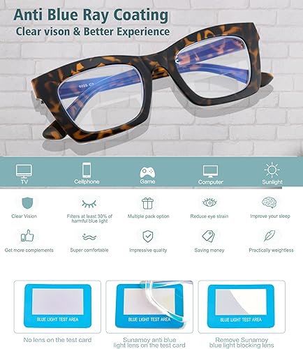 Miniatura 9 de Gafas de lectura bifocales para mujer, diseño de moda, lentes de luz azul, lindo y elegante, marco cuadrado ancho