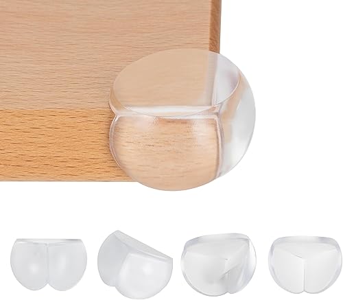 Bebe Earth - Protectores de esquina a prueba de bebés 12 protectores de esquina de muebles para mesa protector transparente de seguridad infantil Bebe Earth - Protectores de esquina a prueba de bebés 12 protectores de esquina de muebles para mesa protector transparente de seguridad infantil