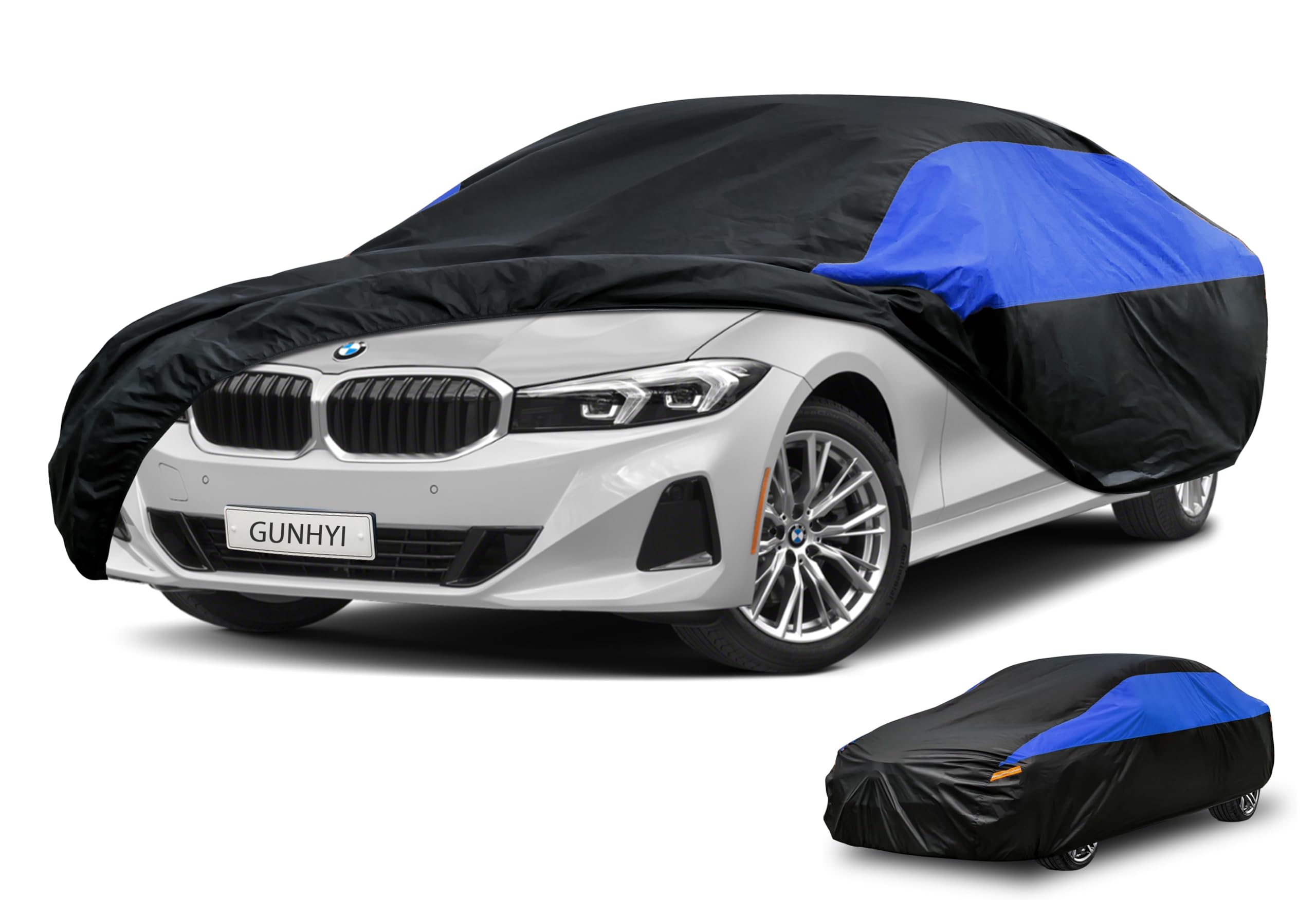 GUNHYI BMW Car Cover Custom Fit BMW 4 Series M4 428i 430i 435i 440i Waterproof All Weather, Lightweight Full Car Cover Outdoor Sun UV Rain Dust Snow Wind Protection.