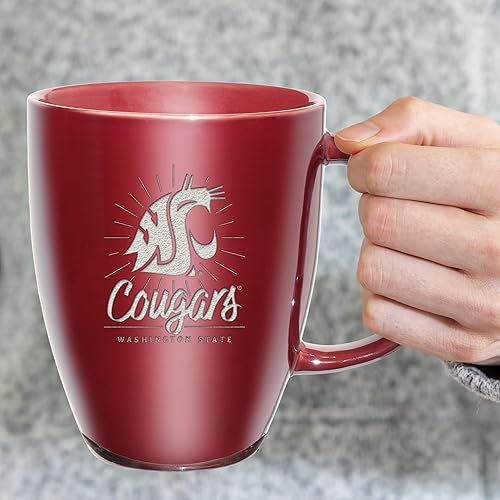 Vista 147 de Rico Industries NCAA - Taza de cerámica con grabado láser, 18 onzas, café y té