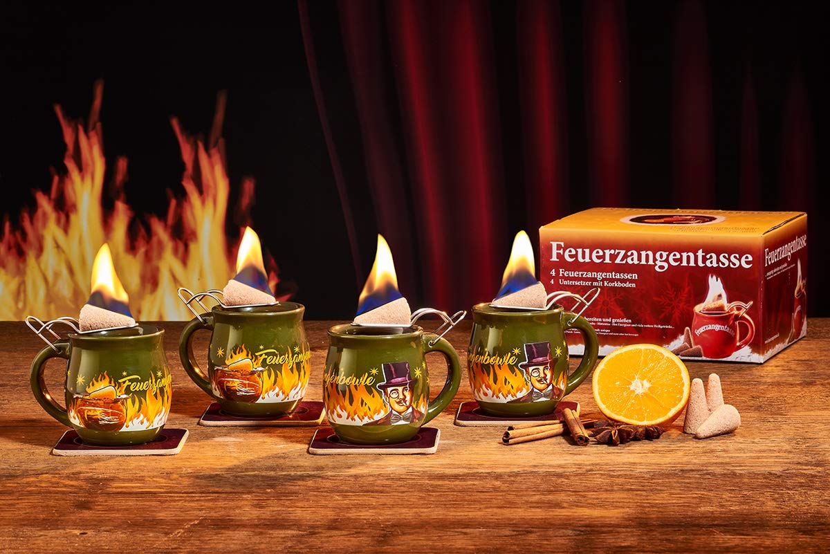 Set di 4 tazze per Feuerzangenbowle