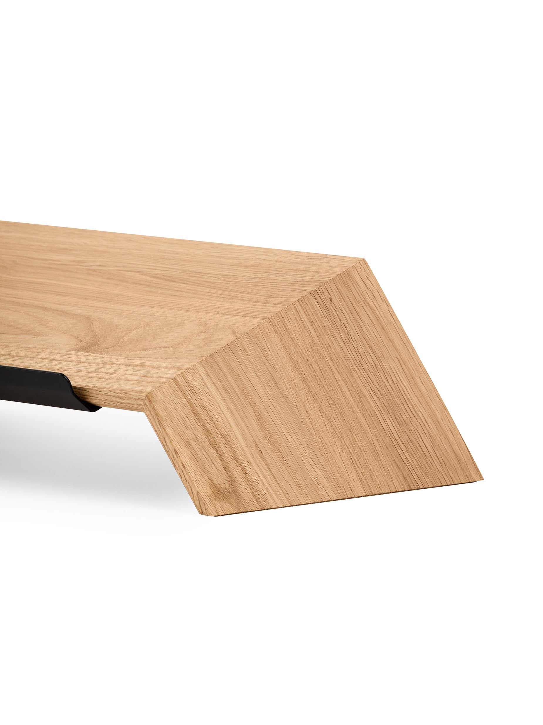 Oakywood Soporte para portátil - Hecho a Mano - Soporte de Madera Natural, Compatible con MacBook y portátiles de 15-16" - Soporte para portátil - 50x25x15cm - Roble