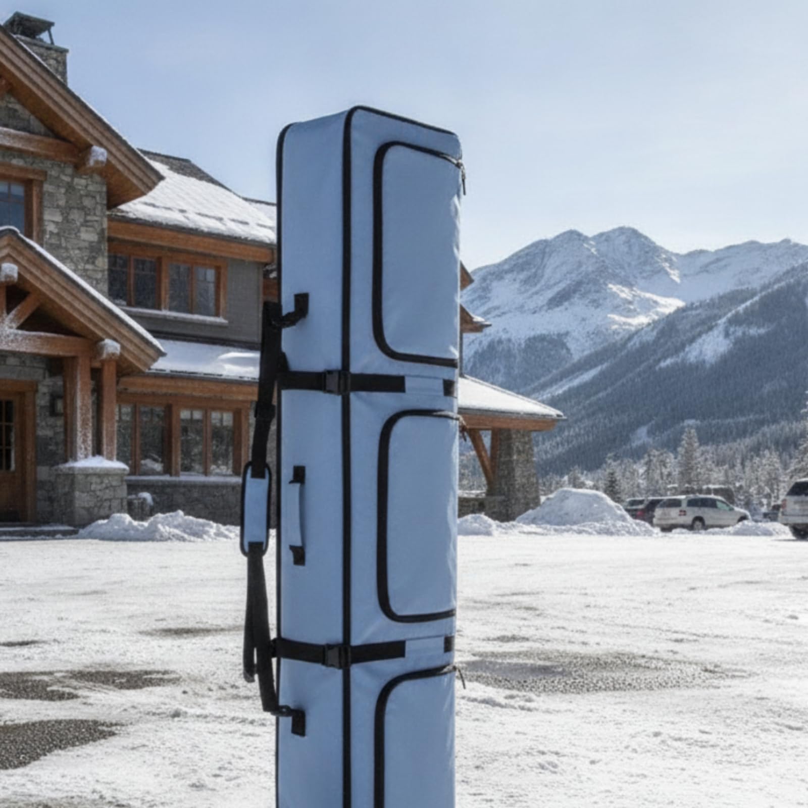 Qianly Borsa da Snowboard con Manico | Multitasche, Borsa da Snowboard con Tasca Esterna, Spaziosa, per Montagna