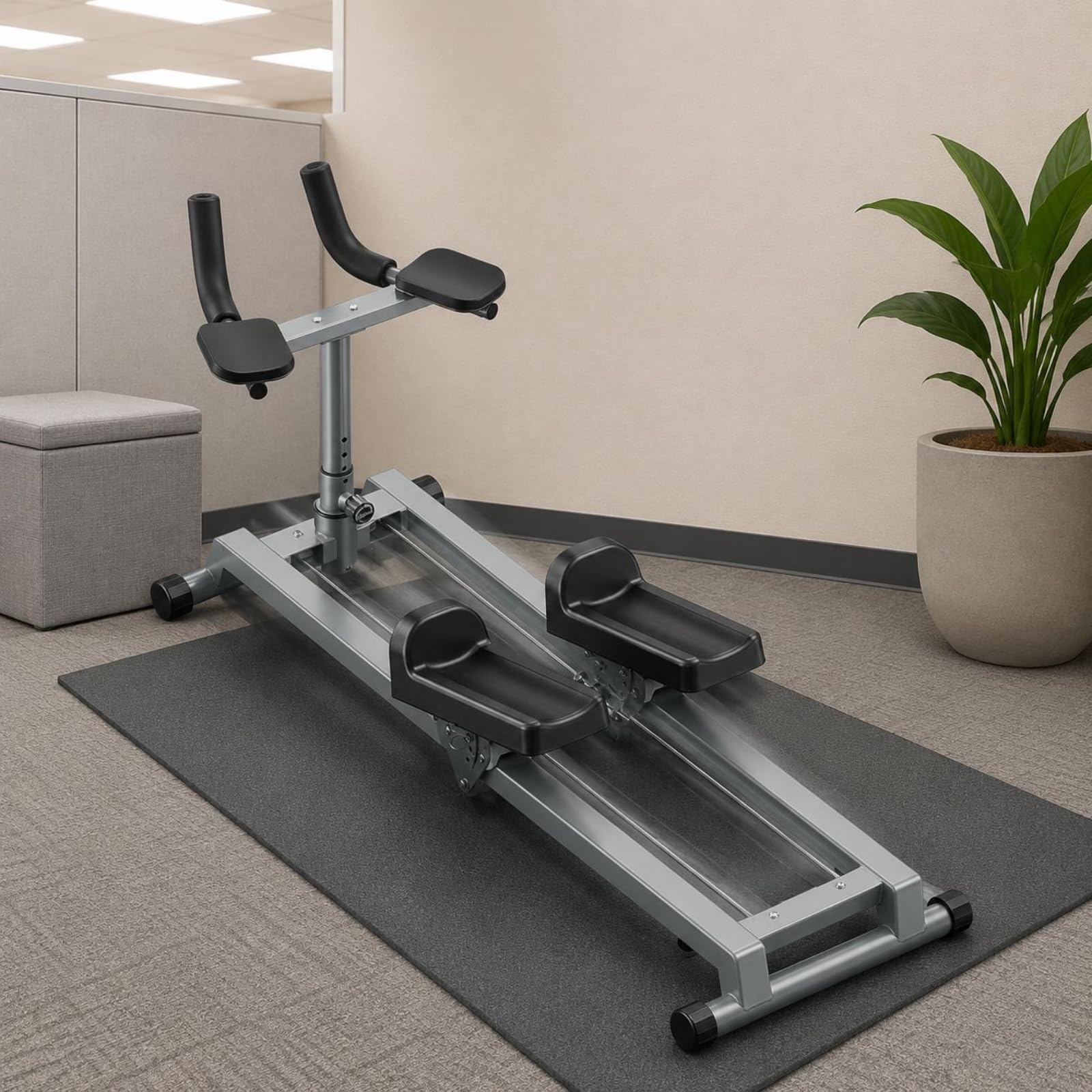 Amagogo Arrampicatore Verticale Macchina Fitness Stepper Attrezzo per Tonificazione Corpo Intero Struttura in Acciaio Compatta Movimento a Scalini