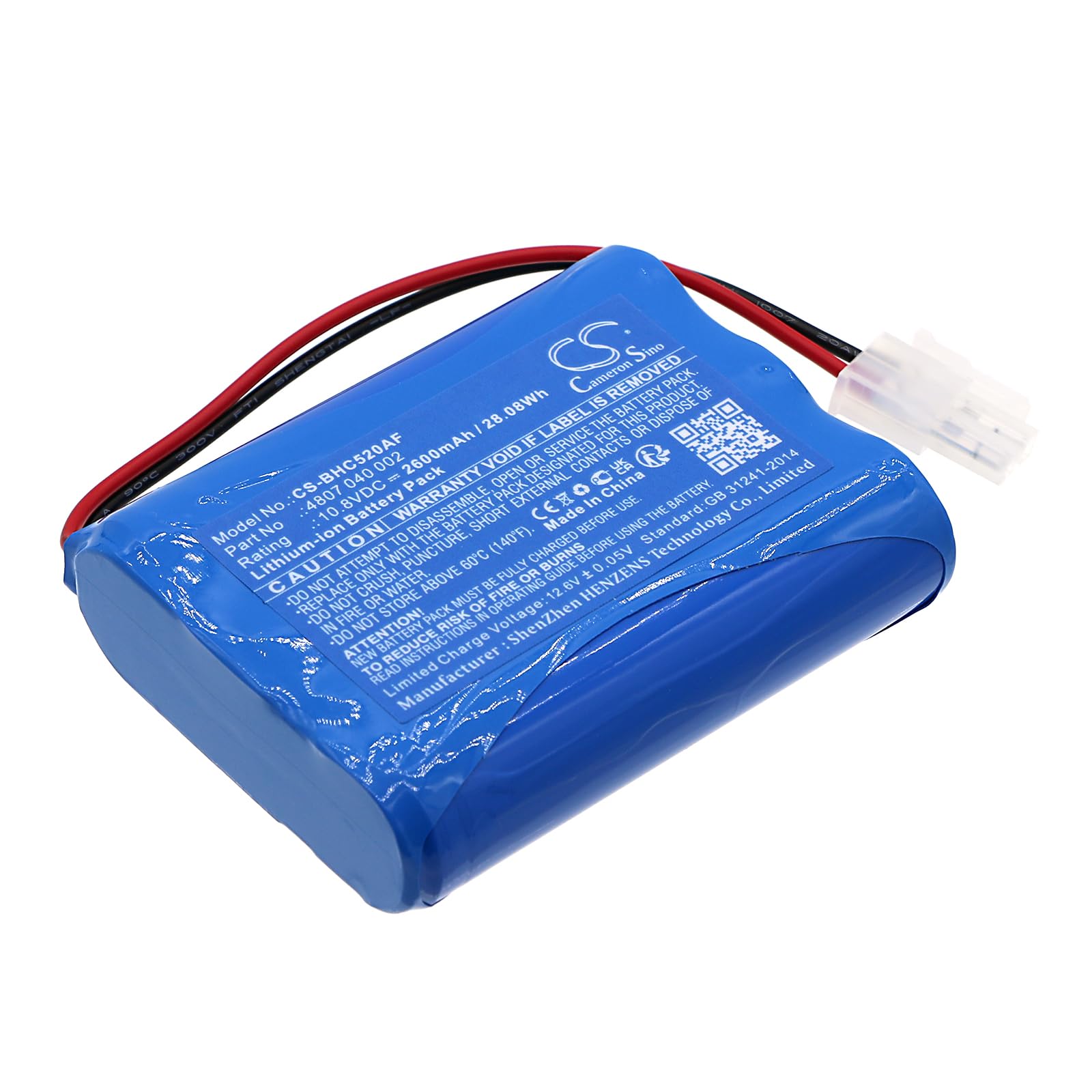 TECHTEK Batterie 2600mAh Compatible avec [Simu] 2008797, 2447-3031-02, 9019673, 9020569, pour [Becker] 2447-3007-520, 2447-3031-01, 2447-3092, 9020569, Hazard Control, Hazard Control Set HCS520 2 FBA