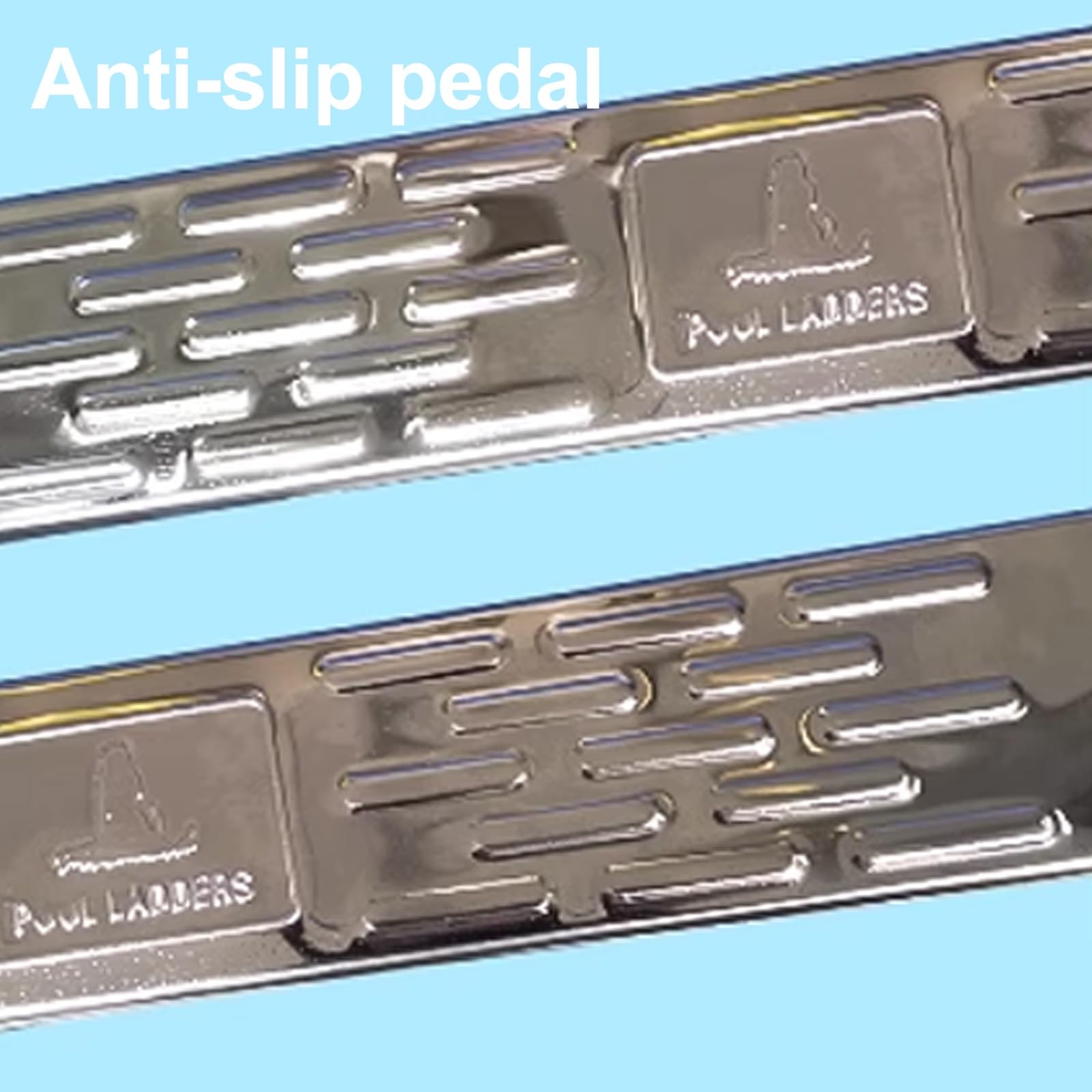 Escalier Piscine Acier Inoxydable 304, 2 Étapes, Pas Besoin D'encastrer, Echelle Piscine pour Piscine, Bateau