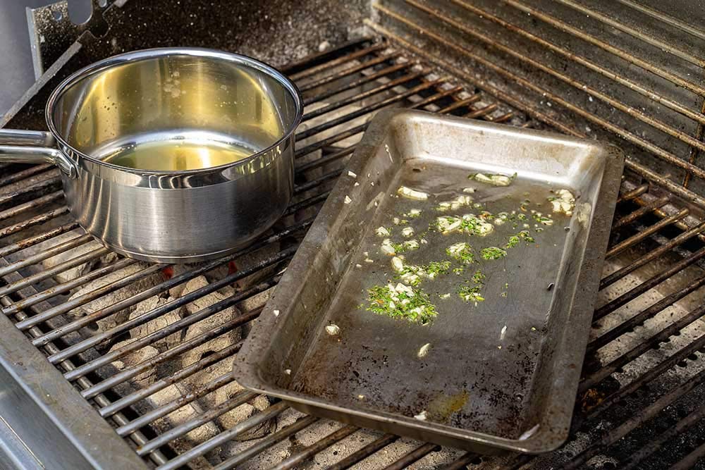 Schickling Grillschale Edelstahl – NUR passend Grill Henry & Willy, Größe: L
