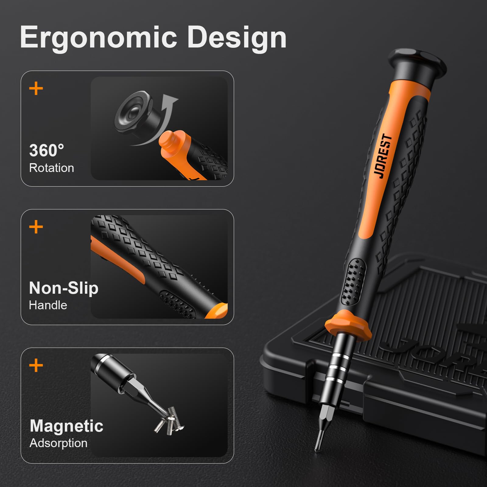 Amazon | JOREST 40個精密ドライバーセット, DIY工具, 三角/Y型ネジ 