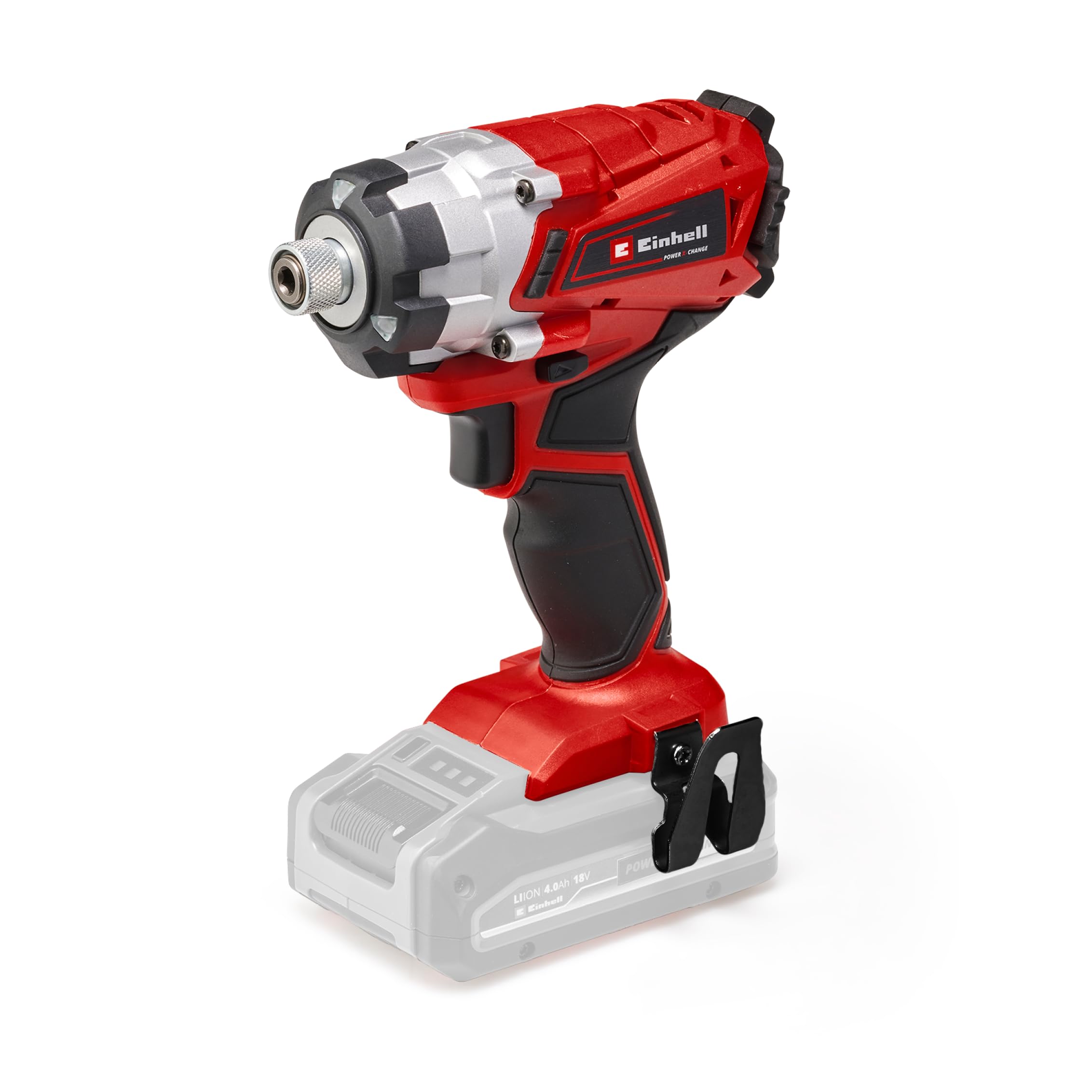 Einhell Atornillador de impacto a batería, 18 V, electrónica de control de velocidad, 3 LED de alimentación