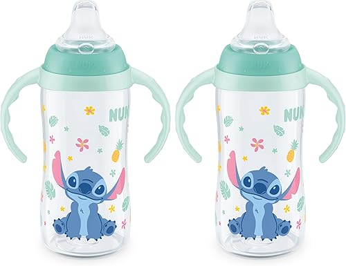 Miniatura 11 de NUK Mickey Mouse - Vaso grande para aprendizaje de 10 onzas, paquete de 2 unidades, sin BPA, a prueba de derrames Mickey Mouse,Disney