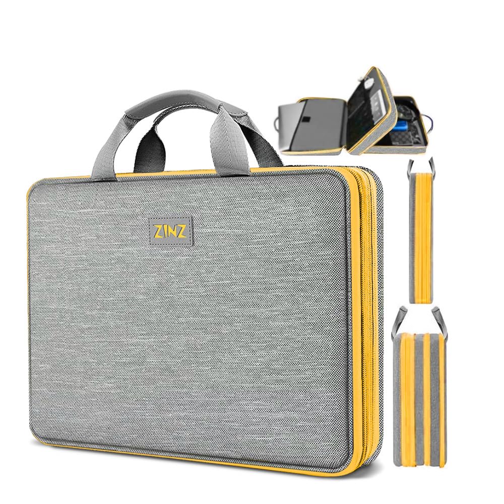 ZINZ Erweiterbare Laptoptasche 15,6 Zoll Hülle, Schützende Tragetasche Kompatibel mit MacBook Neo 16", MacBook Pro 16"/15,4", Dell XPS 16" und den meisten 15" 15,6" 16" Notebooks,G02YL01