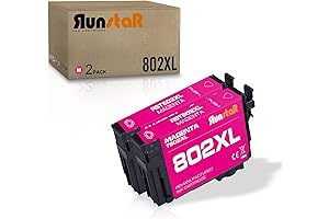 Remanufactured 802XL Magenta Ink Cartridges for Workforce Pro Printers