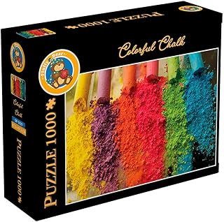 Fluffy Bear Op-5039 1000 Pieces Jigsaw Puzzle Oil Painting Chalk It'S Fun Activity To Do Alone Or In boy toys, girl toys, birthday gift, Christmas gift, growth, fun, for kids.