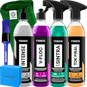 Limpeza Automotiva Completa Shampoo V-floc Revitalizador Intense Cera Tok Final Limpador Sintra Fast Pano Vonixx