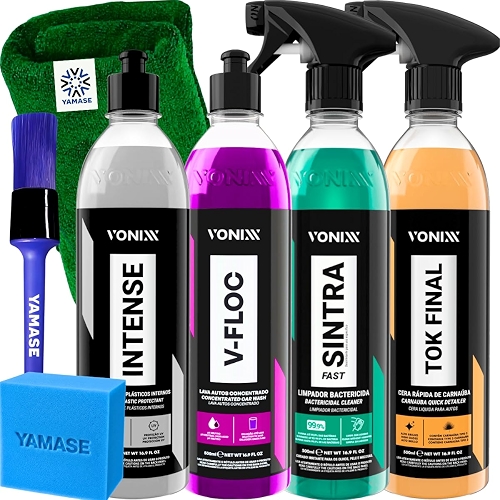 Limpeza Automotiva Completa Shampoo V-floc Revitalizador Intense Cera Tok Final Limpado...