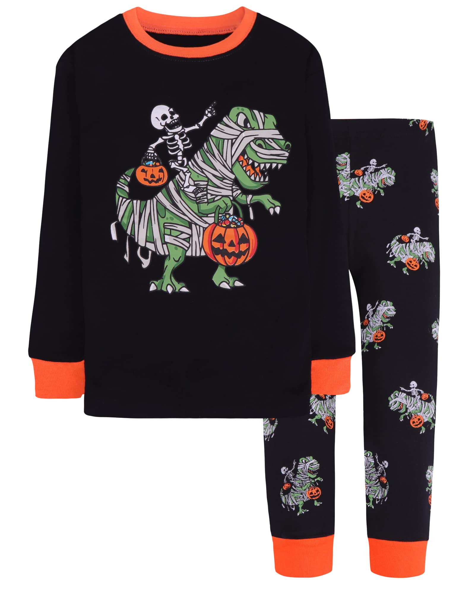 DAUGHTER QUEEN Boys &amp; Girls 100% Cotton Halloween &amp; Christmas PJS 18M-12Y