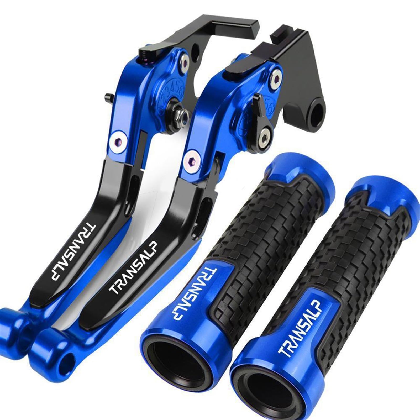 Palancas de embrague y freno con puños para moto Honda Transalp 600 1991-1992 Color 2