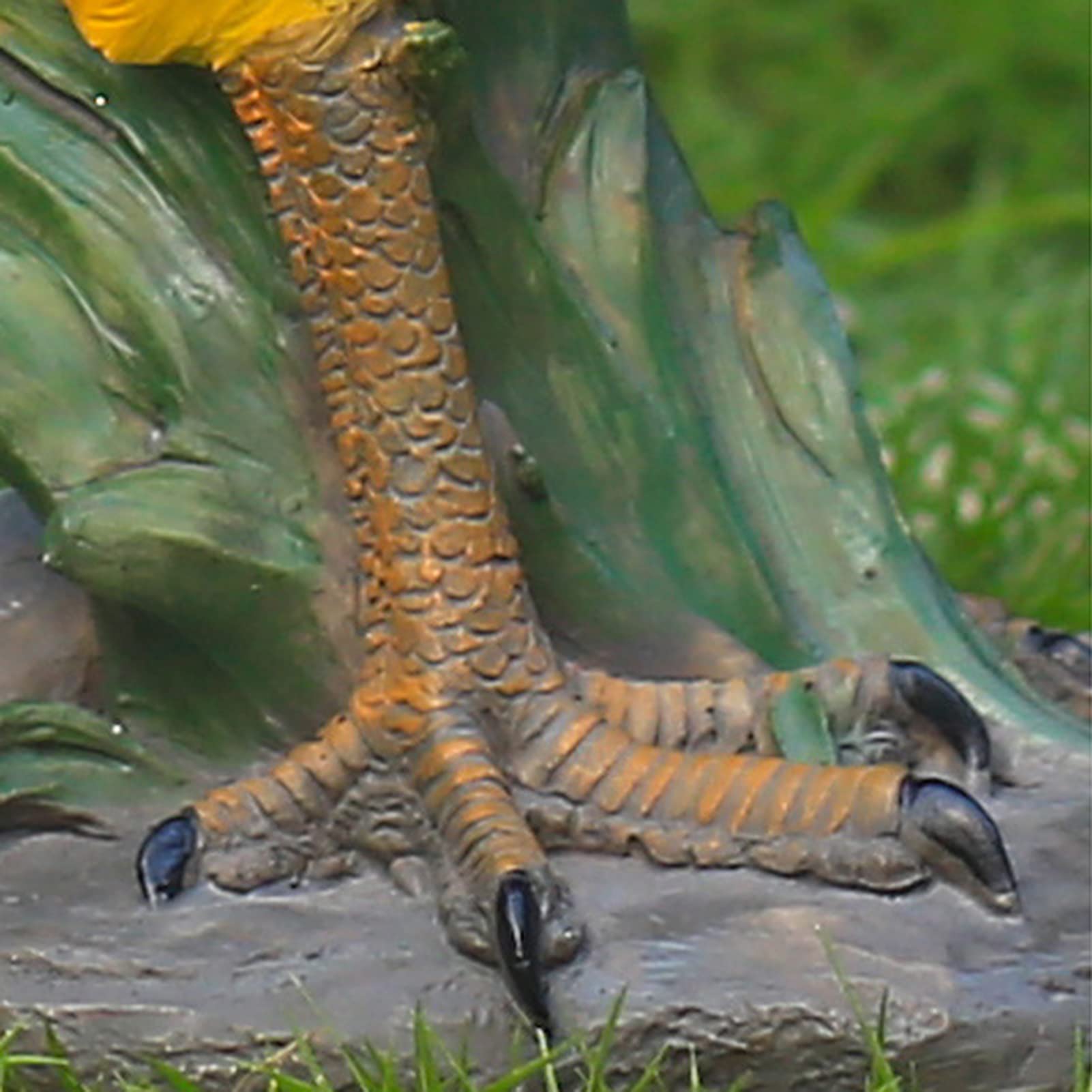 Garten Hahn Henne Figur Simulierter Huhn Kunstharz Handwerk Sammler Tierfiguren Deko für Draußen Garten Miniaturen Skulpturen & Statuen Schmuckstück,Rooster