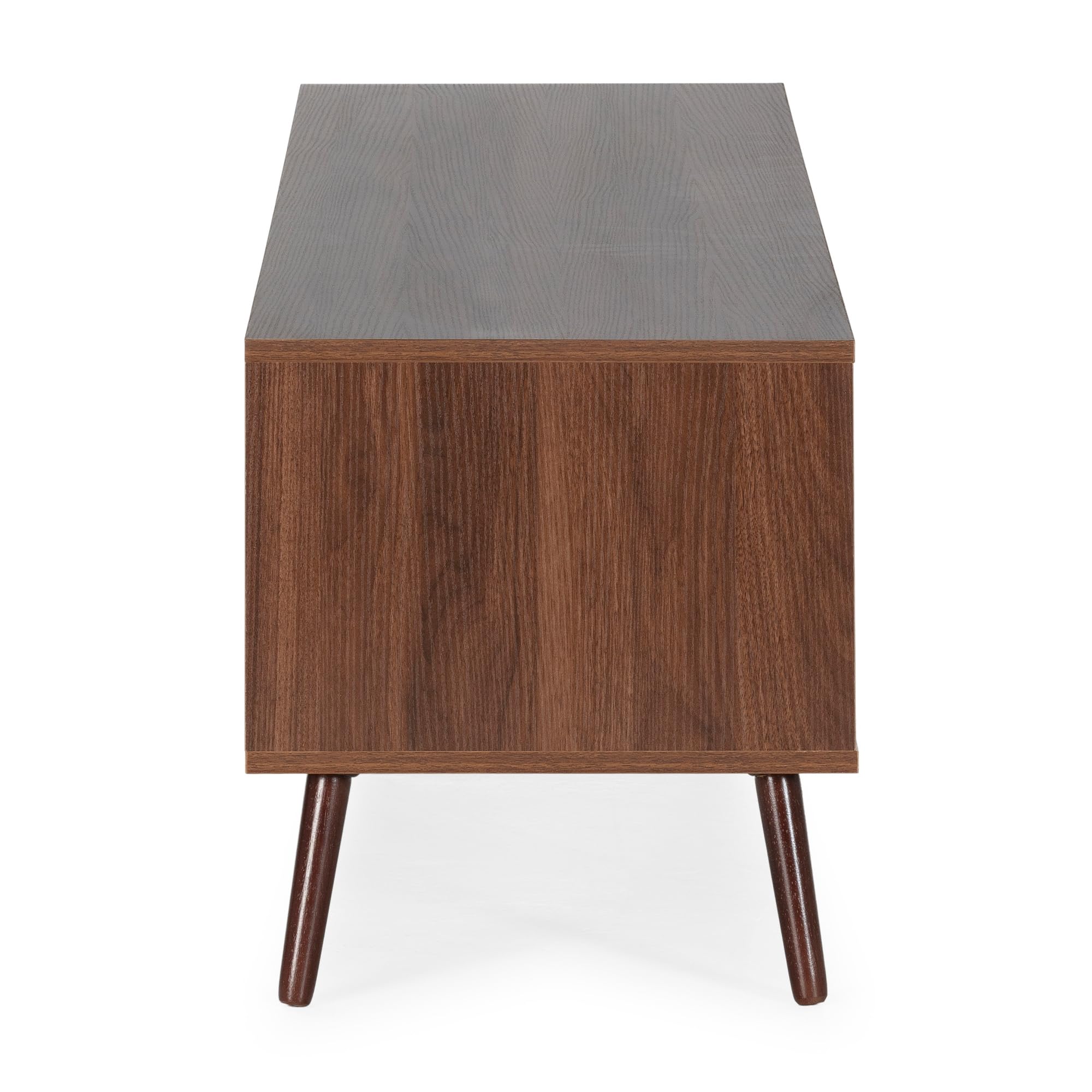 HOMN LIVING TV-Schrank Lluvia 4 türen Walnuss-Optik, 160 cm (Breite) 40 cm (Tiefe) 45 cm (Höhe)