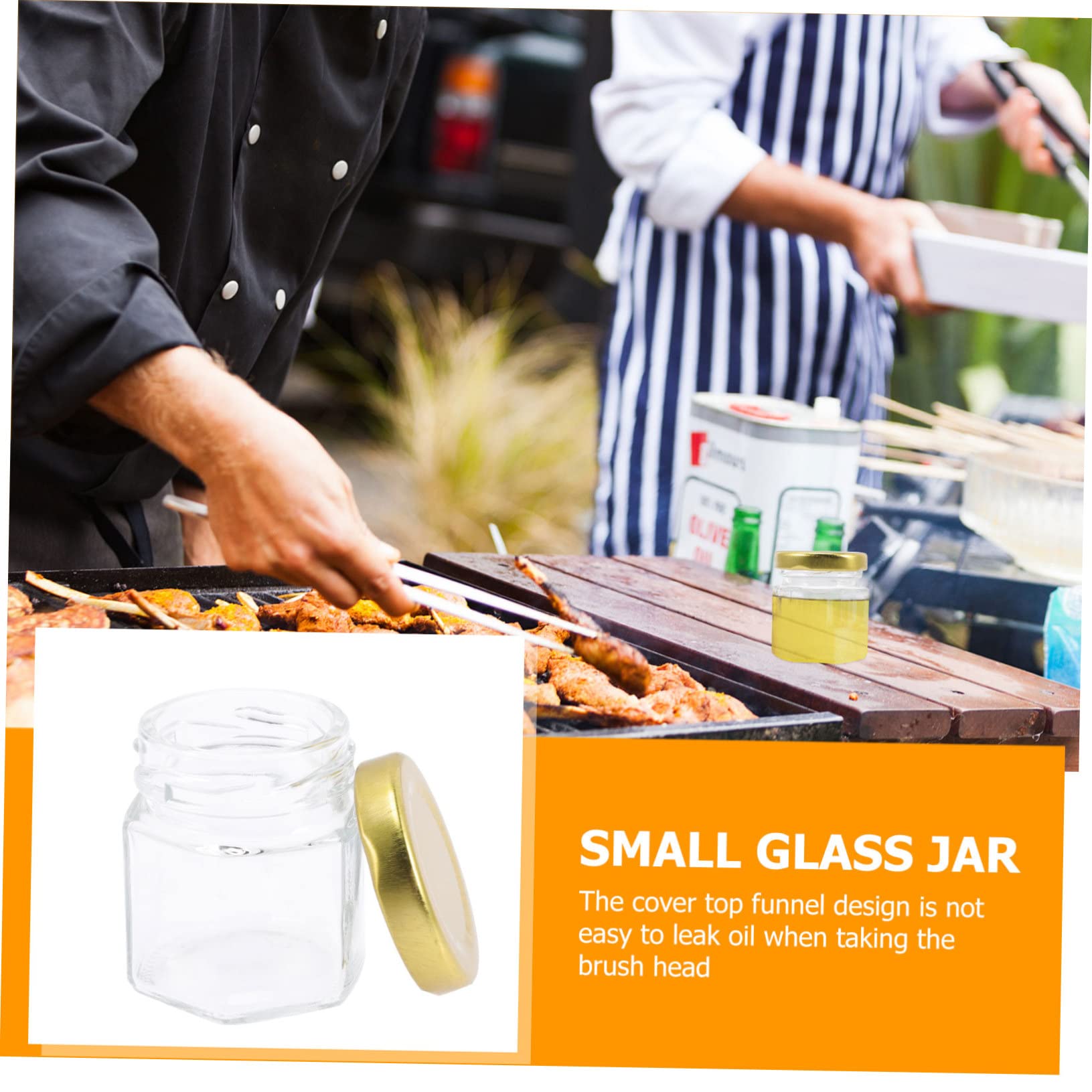 MAGICLULU 20stücke Sechseckgläser Kleine Gläser Mit Deckel Für Honigglas Glasgefäß Kleines Glasgefäß Mit Deckel