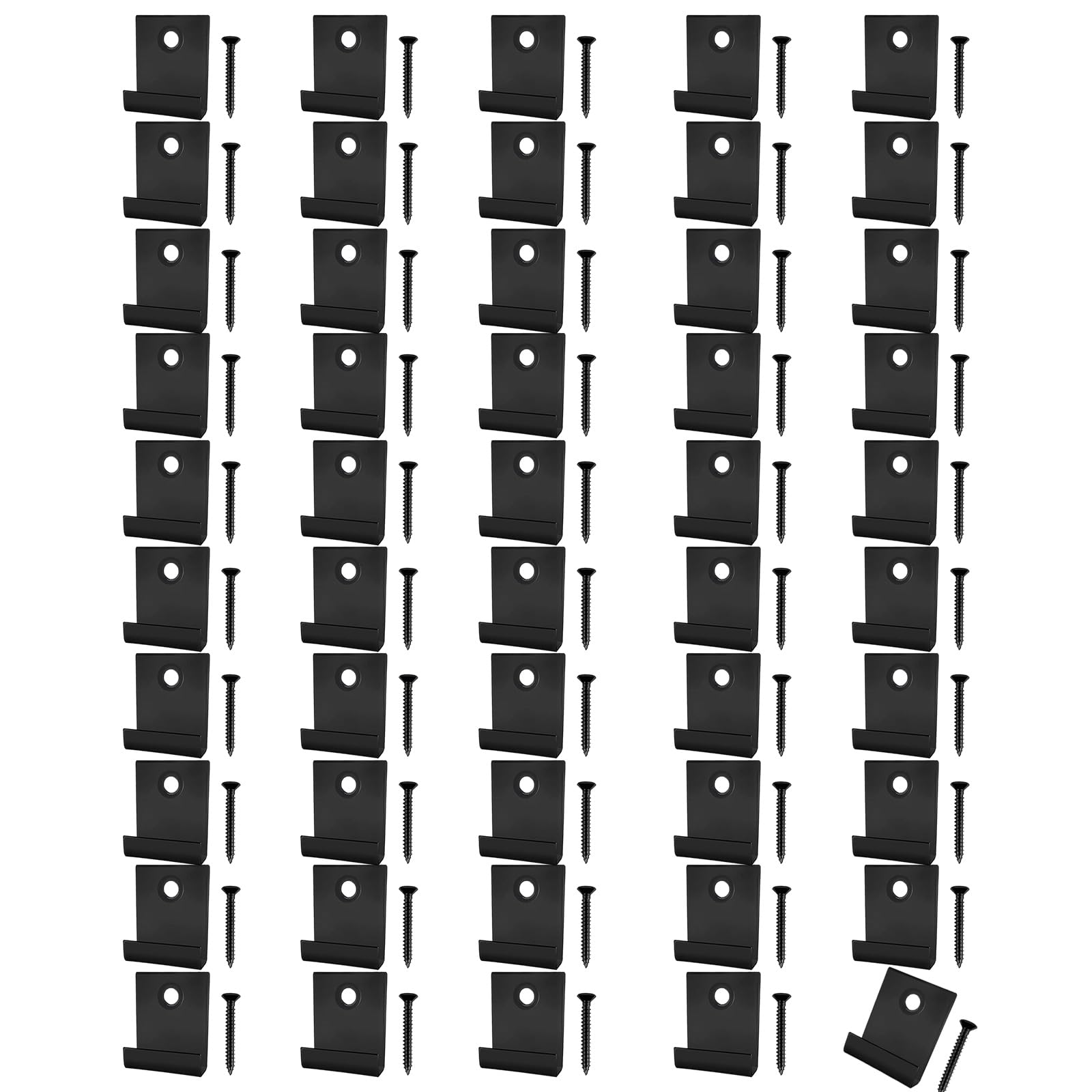 Fentency Black Type Rustless Steel Deck Connector Rustproof Joists Clip With Hide Fastener For Patios And Garden Application Invisible Fittings