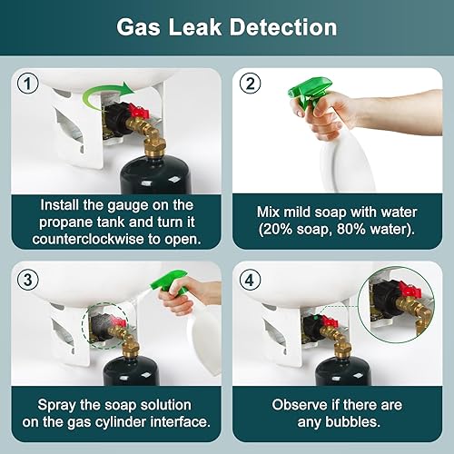 Vista 24 de GASPRO Propane Refill Adapter, Fill 1 Pound Bottles from 20lb Tank, Easy to Use, Solid Brass