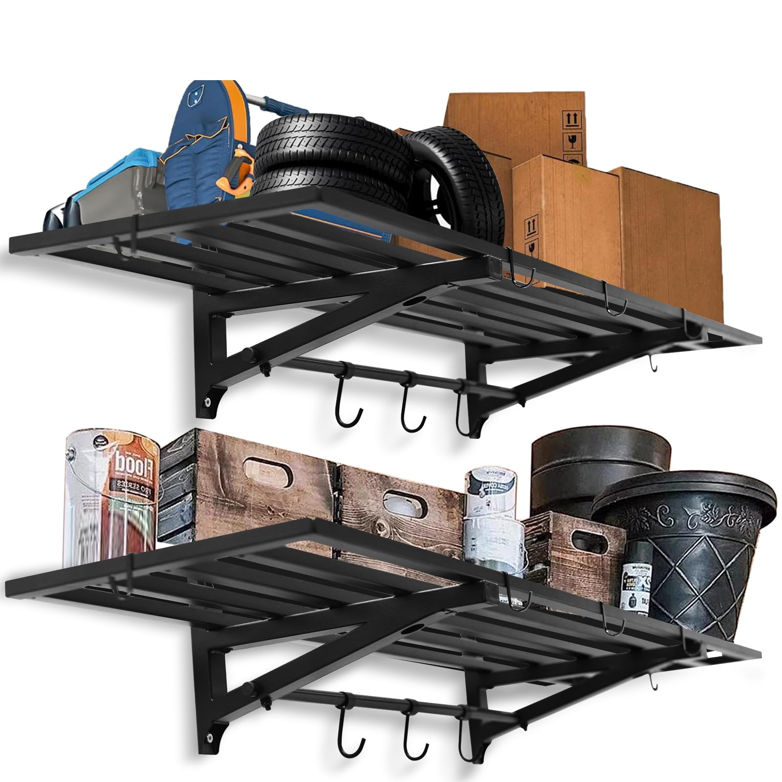 Leekimid 2-Pack Garage Shelving