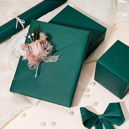 Miniatura 60 de BIOBROWN Rollo de papel de regalo de estraza negro, 17 pulgadas x 33 pies (47 pies cuadrados total) Papel de regalo de color sólido mate, papel