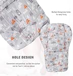 Baby High Chair Cushion, Thick Pad for Wooden High Chair, Baby Dining Chair Liner Mat(Grey Forest)