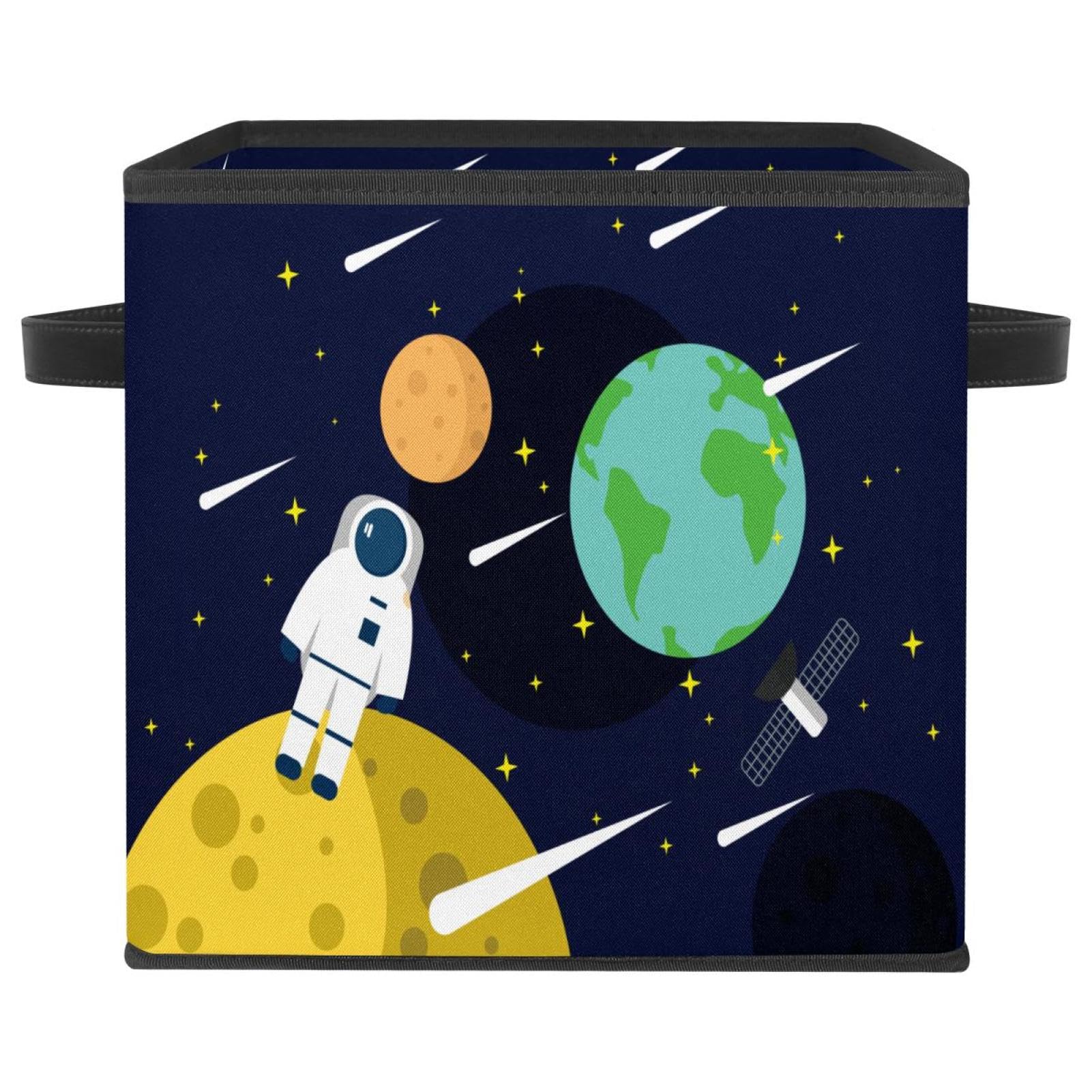 Boîte de rangement pliable galaxie en tissu pour chambre d'enfant