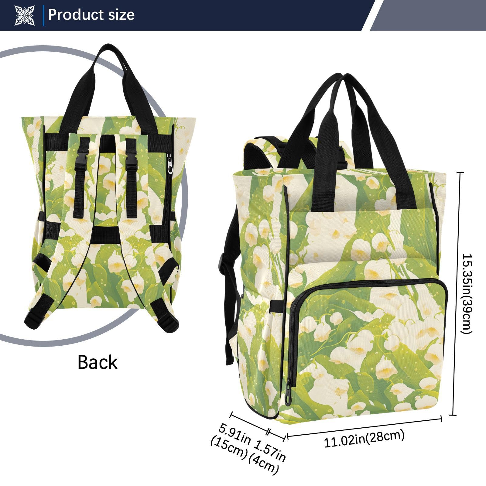 plecak na pieluchy Fresh Style Lily Of The Valley