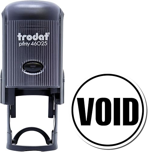 Miniatura 2 de Sello vacío redondo autoentintado, sellos comerciales, impresiones de hasta 5 K, disponible en 11 colores de tinta, reutilizable, fácil de presionar