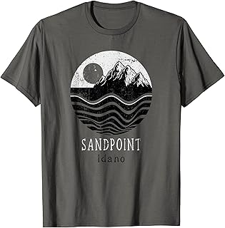 Sandpoint Mountains Idaho Hiking Camping Vintage T-Shirt