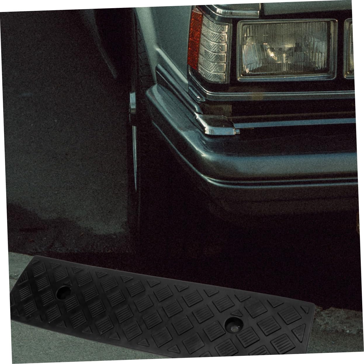 Zerodeko Rampas de Goma Antideslizantes y Portátiles para Bordillos de Coche 2piezas Mejora la Seguridad y Facilita el Acceso para Umbrales en Entradas y Escaleras