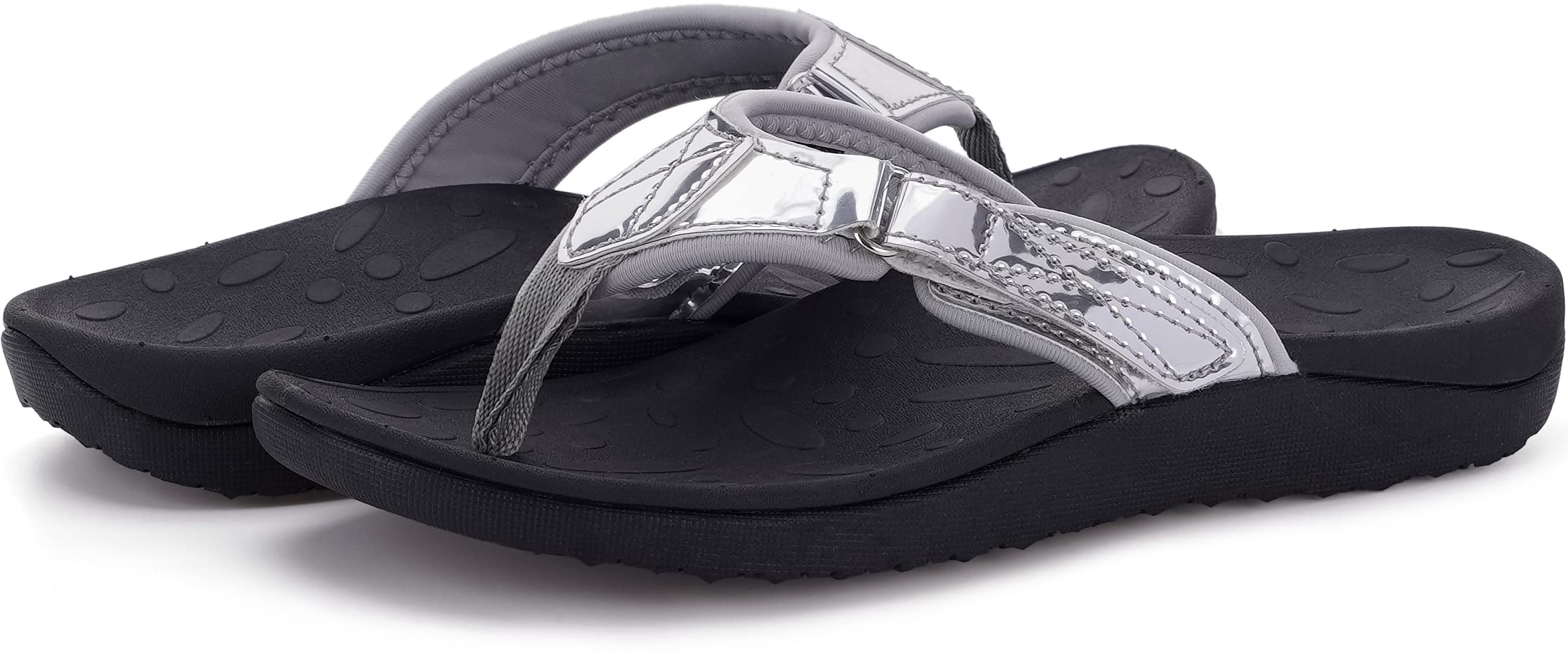 WHITIN Women's Flip Flops Thong Sandals Orthotic Arch Support Soft
