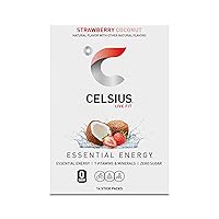 Vista 5 de CELSIUS On The Go Strawberry Coconut, Sugar Free Energy Drink Mix (14 Sticks per Pack)