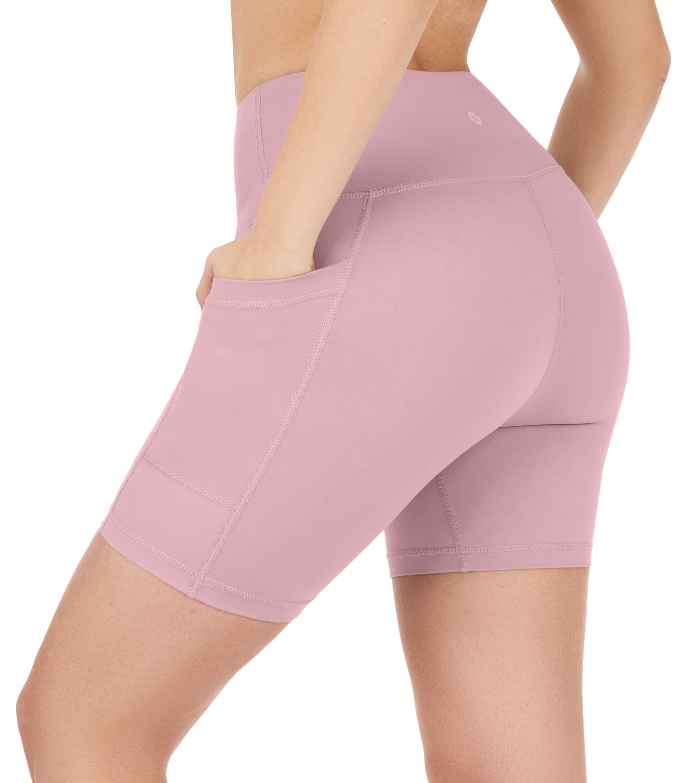 Nirlon NirLUX Yoga Shorts for Women - Soft Womens Workout Leggings for Gym & Yoga - Womens Biker Shorts with Pockets